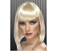 Womens 1920s Blonde Blunt Bobbed Wig