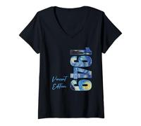 Women's 1949 Birthday Vincent Van Gogh Starry Night V-Neck T-Shirt