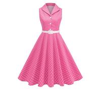 Women's 1950s Vintage Rockabilly Dresses A-line Fancy Costumes Sleeveless for Wedding Tea Party