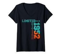 Womens 1952 Limited Edition Born 1952 Birthday V-Neck T-Shirt