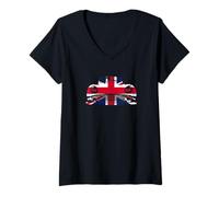Women's 1960s TR3 British Classic Collector car V-Neck T-Shirt