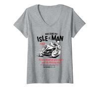 Women's 1961 Manx Grand Prix V-Neck T-Shirt