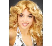 Womens 1970s Blonde Flick Wig