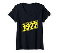 Womens 1977 I was There When it All Began | Nerdy Science Fiction V-Neck T-Shirt