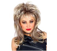 Womens 1980s Kim Wilde Style Blonde Wig