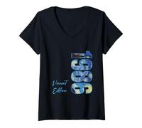 Women's 1986 Birthday Vincent Van Gogh Starry Night V-Neck T-Shirt