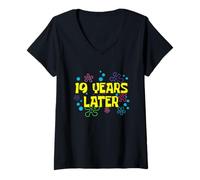 Women's 19th Birthday 19 Years Later 19 Years Old Bday V-Neck T-Shirt