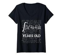 Womens 19th Birthday 19 Years Math Integral Calculation V-Neck T-Shirt