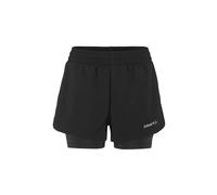 Craft Adv Essence 2-in-1 2 Shorts Black S Woman
