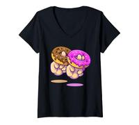 Women's 2 in The Pink 1 in The Stink Shirt Funny Adults Humor Gift V-Neck T-Shirt