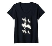 Women's 2008 Photoshop Retro Y2K Nostalgia Graphic Design V-Neck T-Shirt