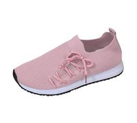 Women's 2025 Solid Color Casual -Top Sneakers, Comfortable and Stylish, Ideal for Daily Wear Outdoor Activities Sneakers Women Europe and The States Fly Weaving Top Flat Sneaker Boots (RD1, 4.5)