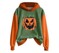 Women's 2025 Trendy Crewneck Sweatshirt - Oversized Long Sleeve Pullover, Soft Cotton Blend, Casual Loose Fit Autumn Top Hooded Top Green