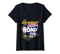 Womens 2026 Baseball Road Trip V-Neck T-Shirt