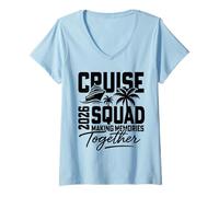 Womens 2026 Cruising Cruise Making Memories Together Family Friends V-Neck T-Shirt