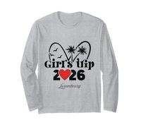 Womens 2026 Girls Trip Luxembourg Long Sleeve T-Shirt