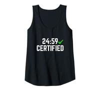 Womens 24:59 Certified Sub-25 5K Running Tank Top