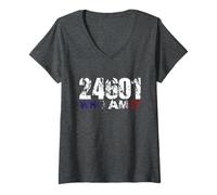 Womens 24601 Who Am I? T Shirt V-Neck T-Shirt