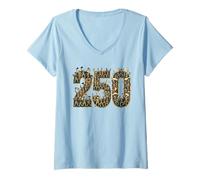 Women's 250th USA Anniversary Founding Fathers Skeletons V-Neck T-Shirt