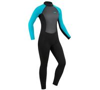 Womens 2mm Full Length Wetsuit Urban Beach Sailfins Ladies Summer Neoprene Surf Suit Back Zip Swimming Surfing Paddleboard Watersports Lightweight Thermal Suit (M (35 Inch))