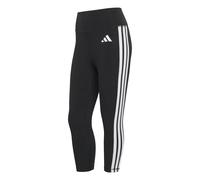 Adidas Optime Essentials Workout 3 Stripes 3/4 Leggings Black XS Woman