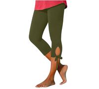 Women's 3/4 Leggings, Summer Sports Trousers, Stretchy, Fitness, High Waisted, Jegging, Pure Colour, Slimming, Soft, Comfortable, Chic, Cheap, Casual, Fitness, Gym, Yoga Tights
