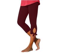 Women's 3/4 Leggings, Summer Sports Trousers, Stretchy, Fitness, High Waisted, Jegging, Pure Colour, Slimming, Soft, Comfortable, Chic, Cheap, Casual, Fitness, Gym, Yoga Tights