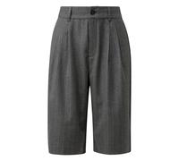 Women's 3/4 Pleated Trousers with Fine Stripes s.Oliver Gris 42