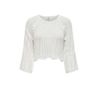 ONLY Women's ONLNOLA Life 3/4 Pullover KNT NOOS Sweater, Cloud Dancer, XL