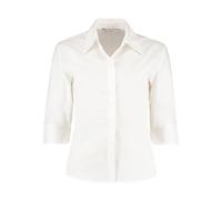 Women's 3/4-sleeve blouse Kustom Kit Continental Blanc M