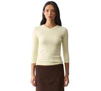 Womens 3/4 Sleeve Tops V Neck Fitted T Shirts Casual Summer Elbow Length | Buttery soft stretch fabric.Form fitting v neck.Hits at waist.3/4 sleeve.Essential fitted tops for everyday wear.
