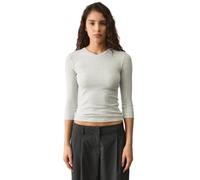 Womens 3/4 Sleeve Tops V Neck Fitted T Shirts Casual Summer Elbow Length | Buttery soft stretch fabric.Form fitting v neck.Hits at waist.3/4 sleeve.Essential fitted tops for everyday wear.