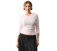Womens 3/4 Sleeve Tops V Neck Fitted T Shirts Casual Summer Elbow Length | Buttery soft stretch fabric.Form fitting v neck.Hits at waist.3/4 sleeve.Essential fitted tops for everyday wear.