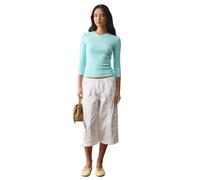 Womens 3/4 Sleeve Tops V Neck Fitted T Shirts Casual Summer Elbow Length | Buttery soft stretch fabric.Form fitting v neck.Hits at waist.3/4 sleeve.Essential fitted tops for everyday wear.