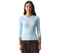 Womens 3/4 Sleeve Tops V Neck Fitted T Shirts Casual Summer Elbow Length | Buttery soft stretch fabric.Form fitting v neck.Hits at waist.3/4 sleeve.Essential fitted tops for everyday wear.