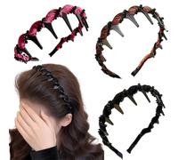 Women's 3 Headbands, Elegant Hair Bands, Decorative Hair Band, Fashionable Non-Slip Hair Band, Fashionable Hair Accessories, Gifts for Women and Girls
