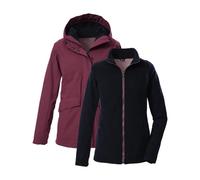 Women's 3-in-1 Waterproof Hooded Jacket Killtec Kow 189 Violet 42