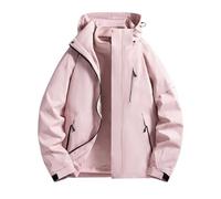 Women's 3 in 1 Waterproof Jackets Sale Colorblock Detachable Coats Outdoor Hiking Windproof Jacket Hooded Zip Up Casual Coat Warm Two Pieces Outfits Ladies Rain Jacket Travel Active Workout Jacket