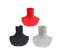 Women's 3 Pieces White Black Red Womens Mock Turtleneck Dickies Fake Collars Faux Turtleneck Blouse Dickiey Half Shirts, Multi, Large