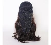 Women's 31.5-inch Long Rhinestone Sequined Headscarf, a versatile accessory that can be worn as a headscarf or shawl.