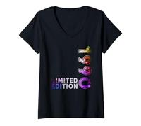 Womens 35th Birthday Man Woman 35 Years 1990 Decoration Fun V-Neck T-Shirt