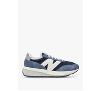 Women's 370 Navy Suede & Mesh Trainers - Navy Suede / 8