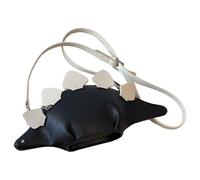 Women's 3D Elegant Dinosaur Shoulder Bag with Chain Animal Style for Phone, The black, One Size, Sling Backpacks