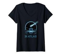 Womens 3I Atlas Interstellar Discovery 2025 V-Neck T-Shirt