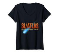Womens 3I/Atlas Interstellar Visitor - Not of This Solar System V-Neck T-Shirt
