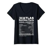 Womens 3I/Atlas Nutrition Facts Interstellar V-Neck T-Shirt