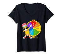 Women's 3rd Grade Spin the Wheel to Win Back to School Third Grader V-Neck T-Shirt