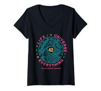 Women's 42 Answer to Life The Universe and Everything V-Neck T-Shirt