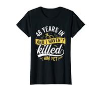 Womens 48th Wedding Anniversary for Her Wife 48 Years Anniversary T-Shirt