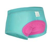 Women's 4D Padded Bike Underwear Cycling Bicycle Shorts Biking Riding Briefs Biker Cycle Undershorts for Ladies Mountain Undershorts Riding Briefs (Blue, M)